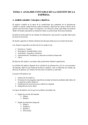 Apuntes completos de Análisis de Estados Financieros - TEMA 1: CONTABLE ...