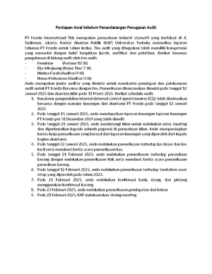 Tugas 1 Tutorial Lab Audit Tugas Tutorial Ke Program Studi Akuntansi