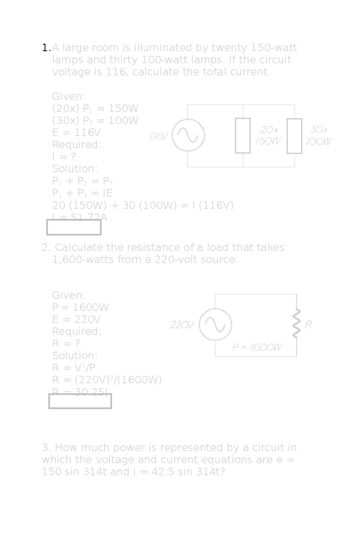 Circuits 2: Comprehensive Problem Set Solutions and Calculations - Studocu