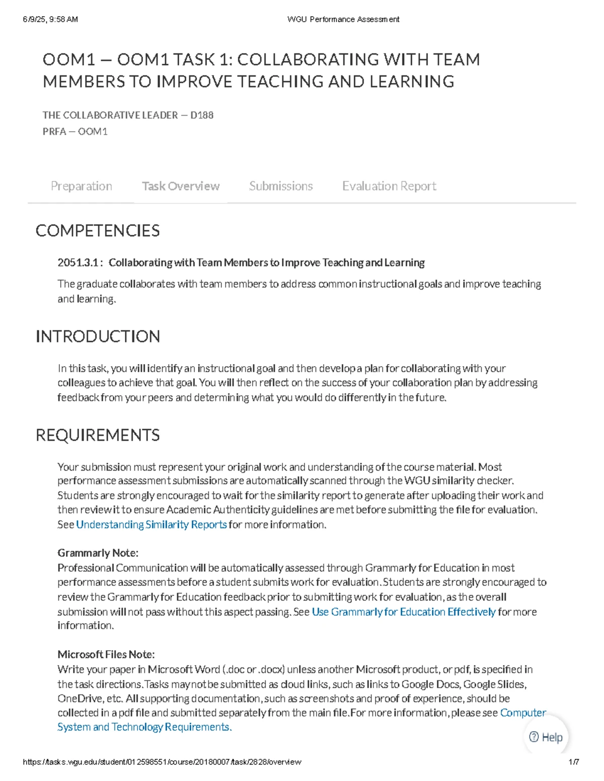 D629 Pacing Guide: Reflective Practitioner Course Tasks Overview - Studocu