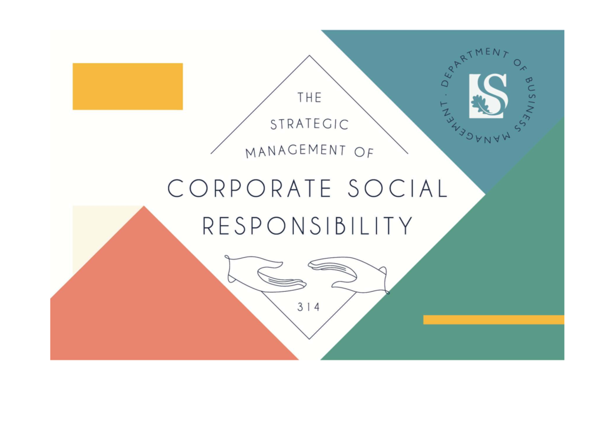 CSR 314 Module Framework: Understanding Business & Social ...