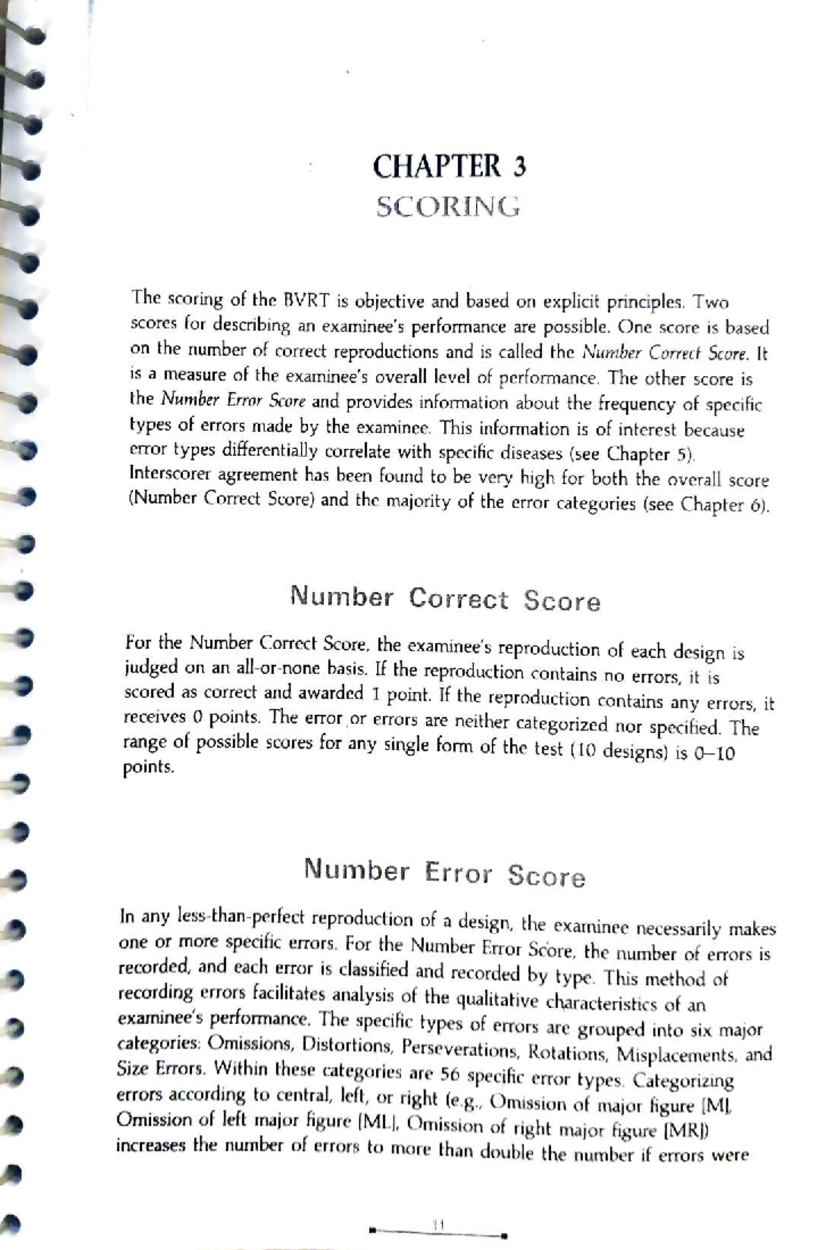 CHAPTER 3 SCORING: BVRT Performance Evaluation Techniques - Studocu