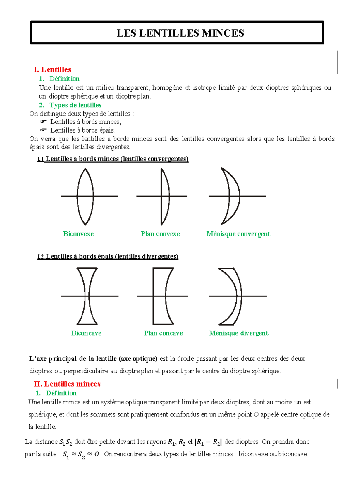 Expériences Scientifiques Tutoy - Lentilles Concaves/convexes, Prisme Triangulaire - Pour Kit