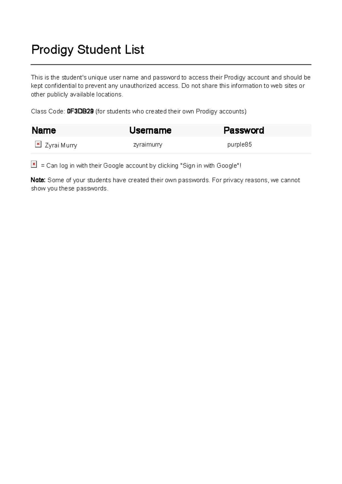 Prodigy-Student-List-&-Parent-Letters - Prodigy Student List This is ...
