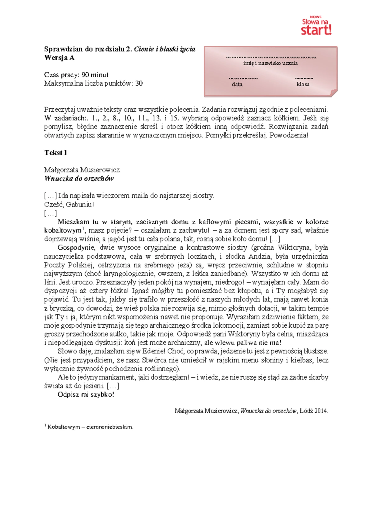 Sprawdzian Podsumowujacy Kl 5 Odpowiedzi www.studocu.com