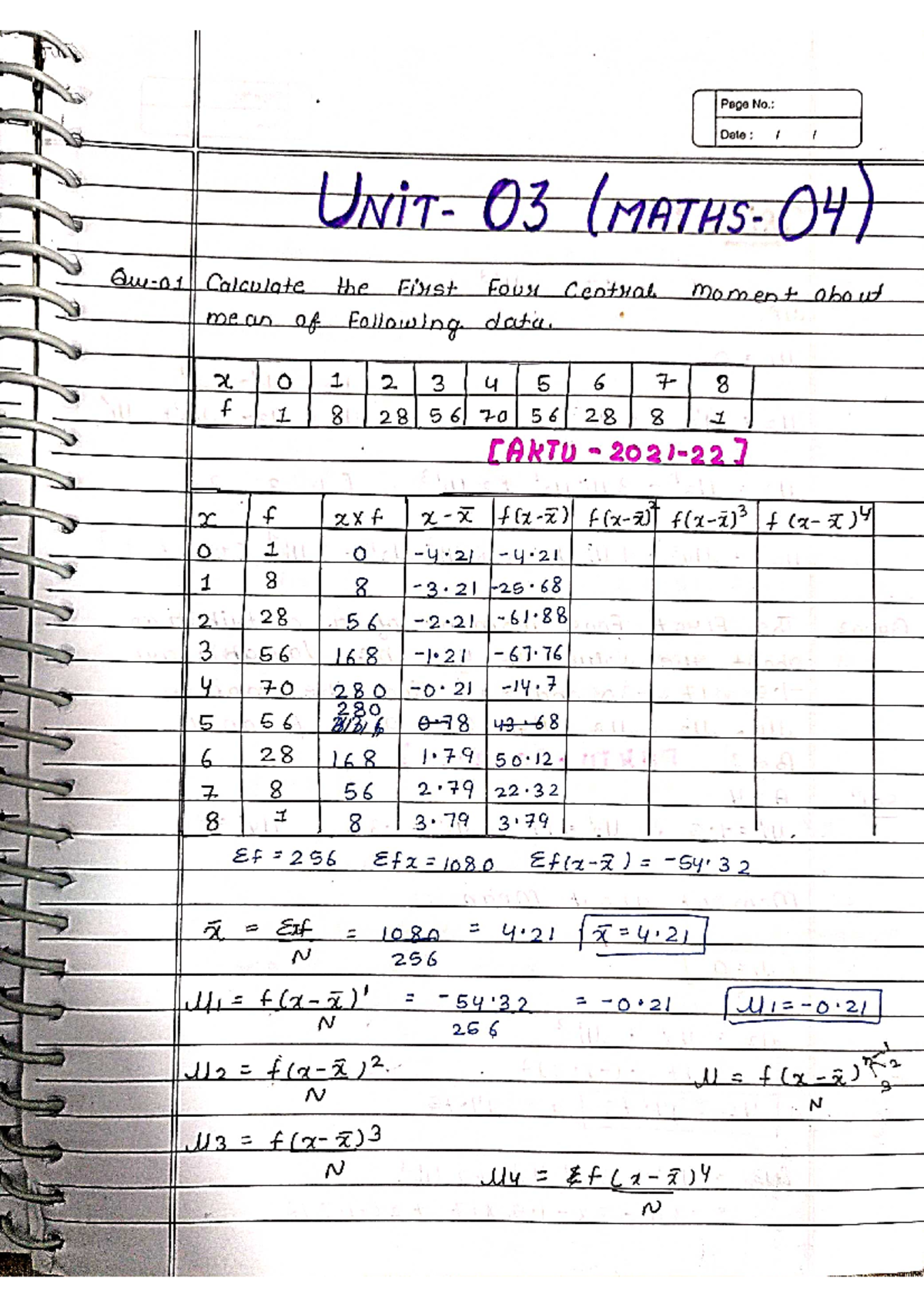Unit 3 maths 4 - engineering mathematics 4 lecture notes - Page No ...