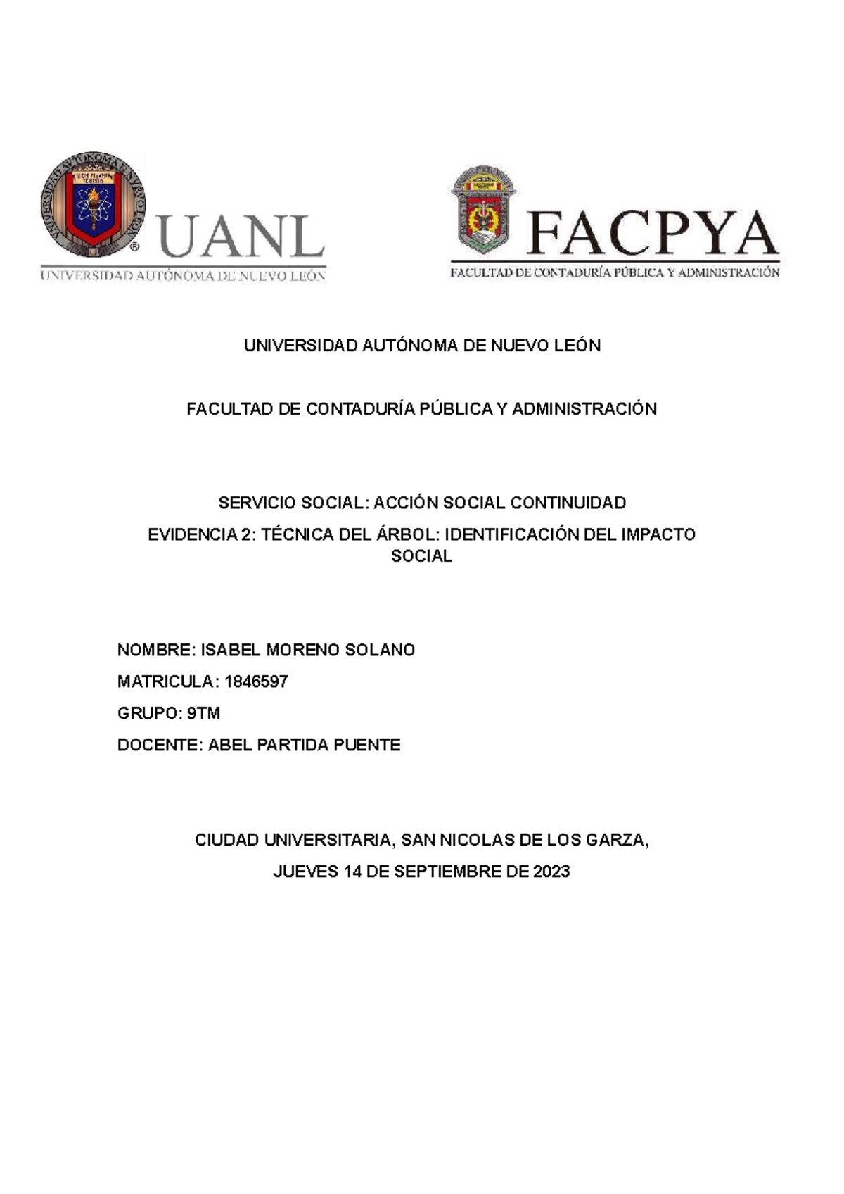 Evidencia 2 DIAGRAMA DEL ARBOL - UNIVERSIDAD AUTÓNOMA DE NUEVO LEÓN ...