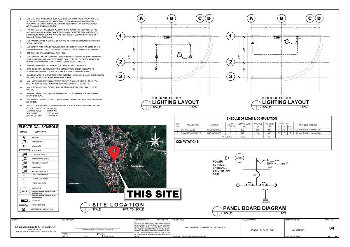 Electrical Plans for One Storey Commercial Bldg - 04 ASQ - Studocu