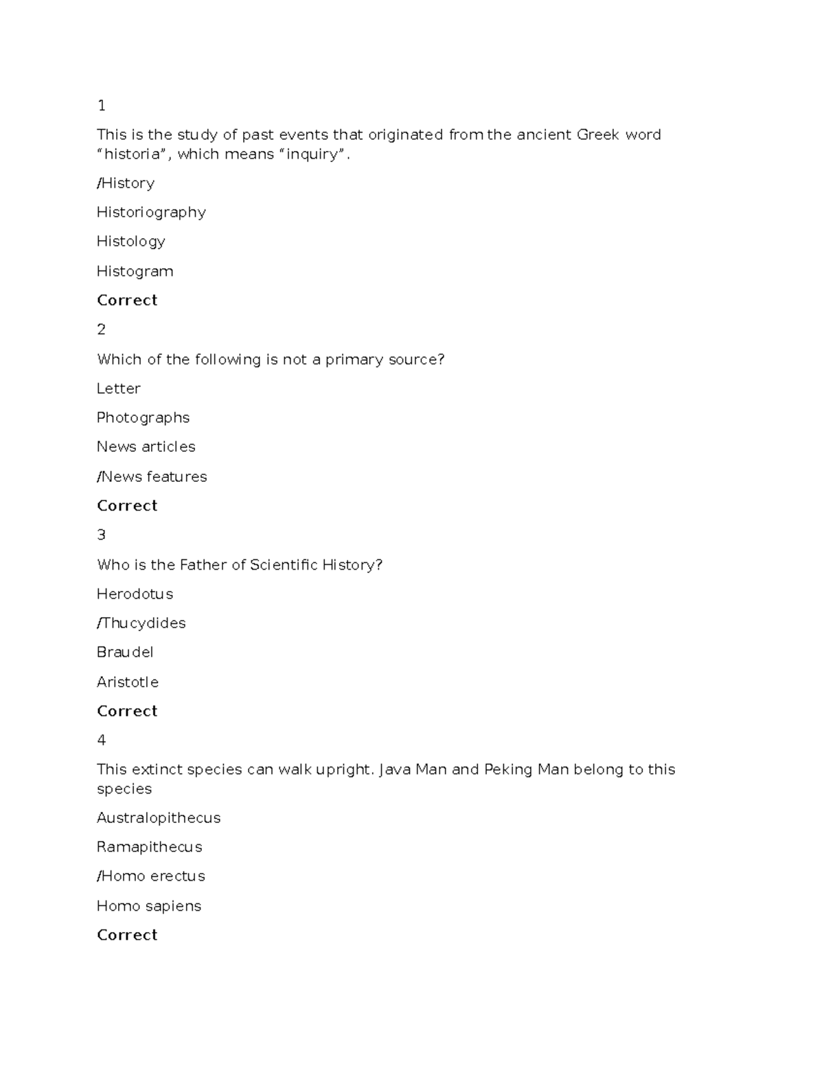 History - Practice Let Questions Review for Exam Preparation - Studocu