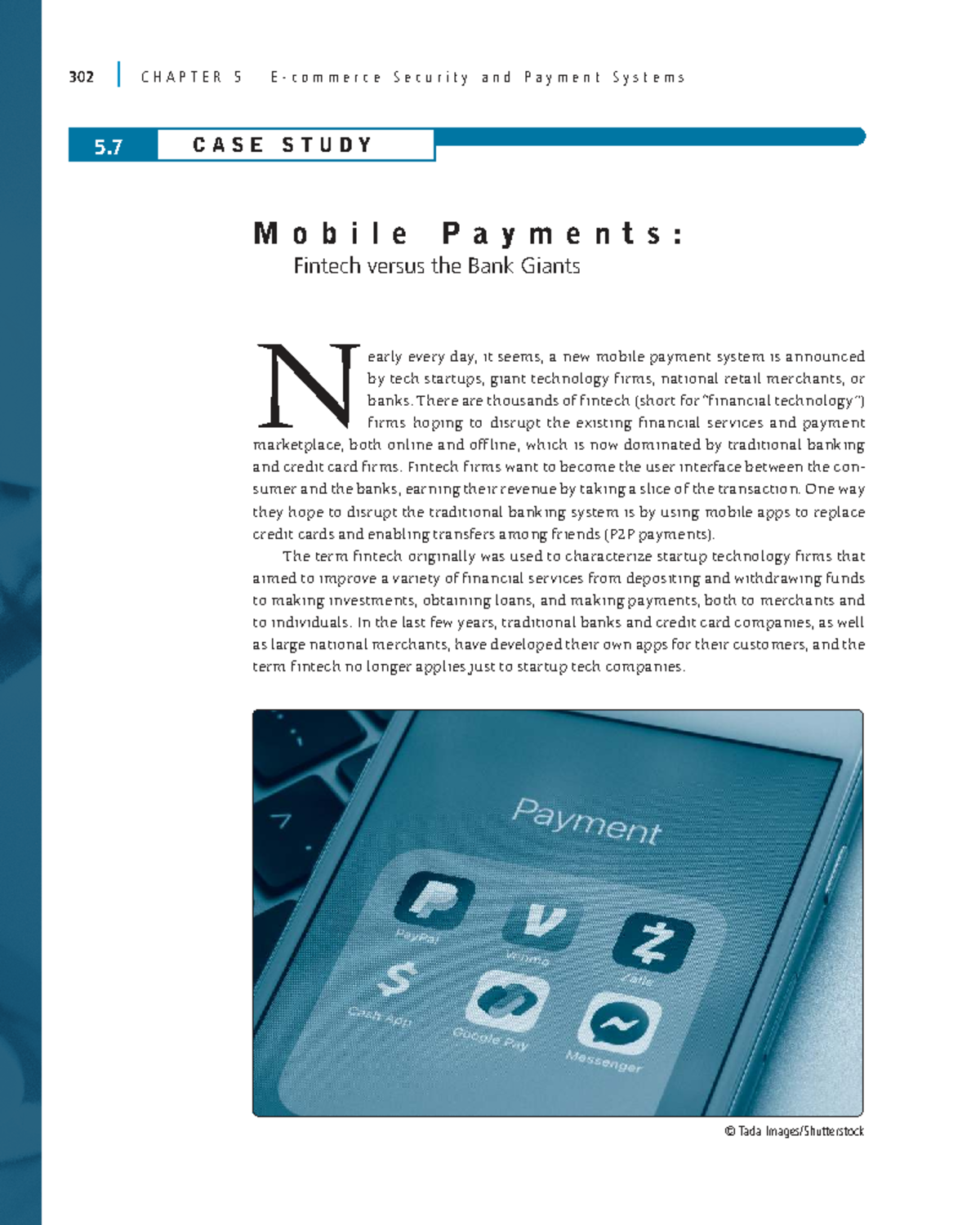 302 CHAPTER 5 CASE STUDY: Mobile Payments - Fintech vs. Bank Giants ...