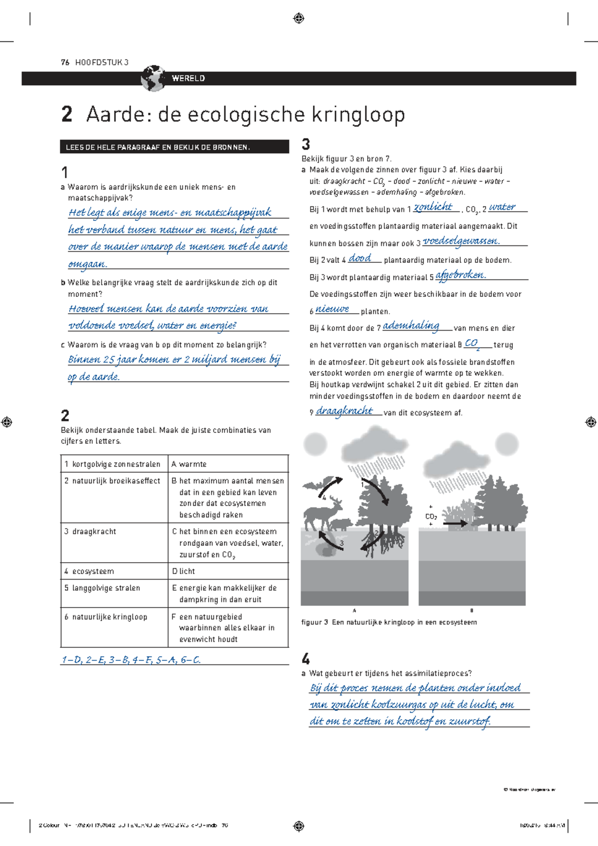 BNL 3V H3 §2 - Ecologische Kringloop en Aardrijkskunde - Studeersnel