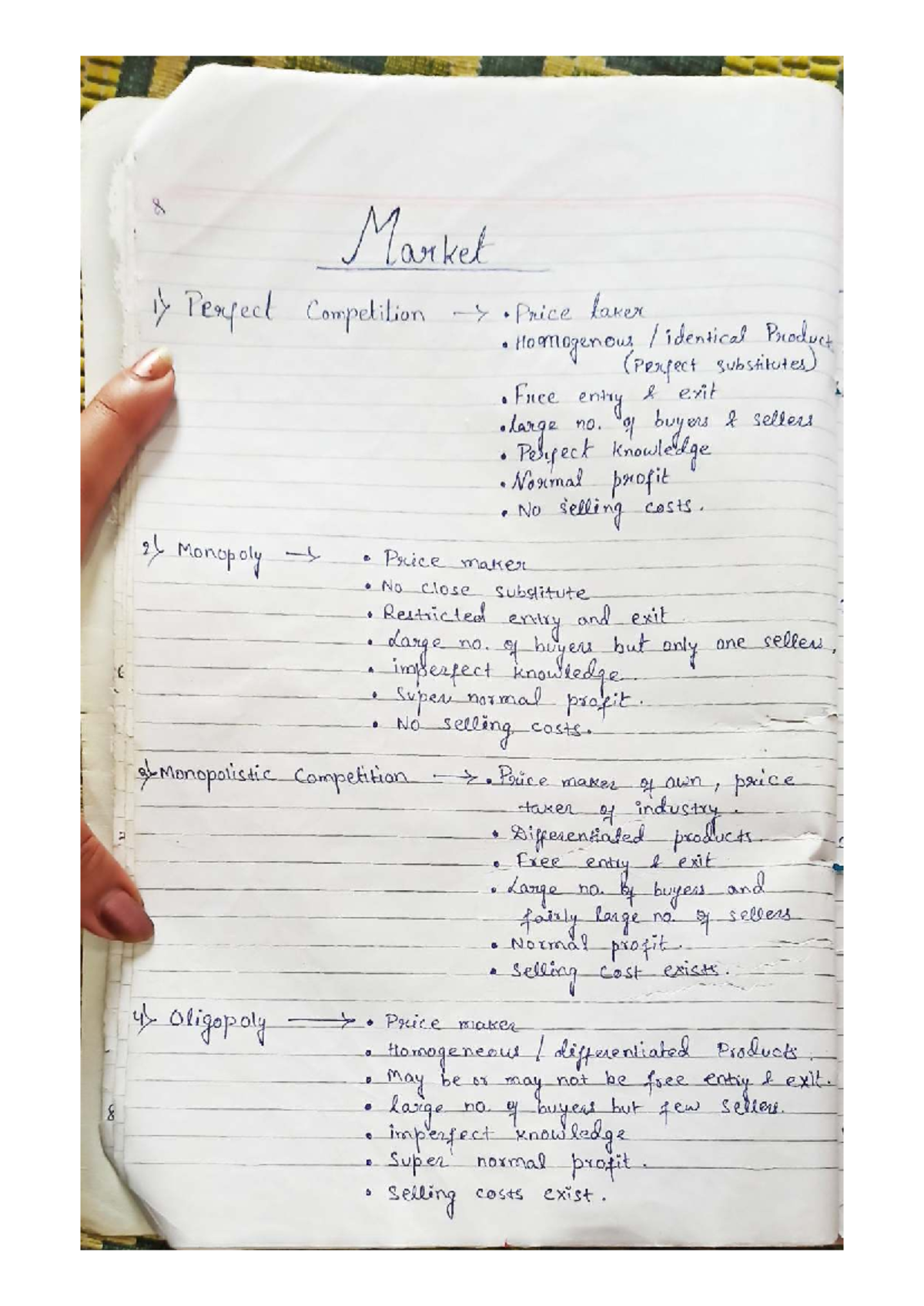 Market Structures: Perfect Competition, Monopoly, and Oligopoly (Mkt n ...