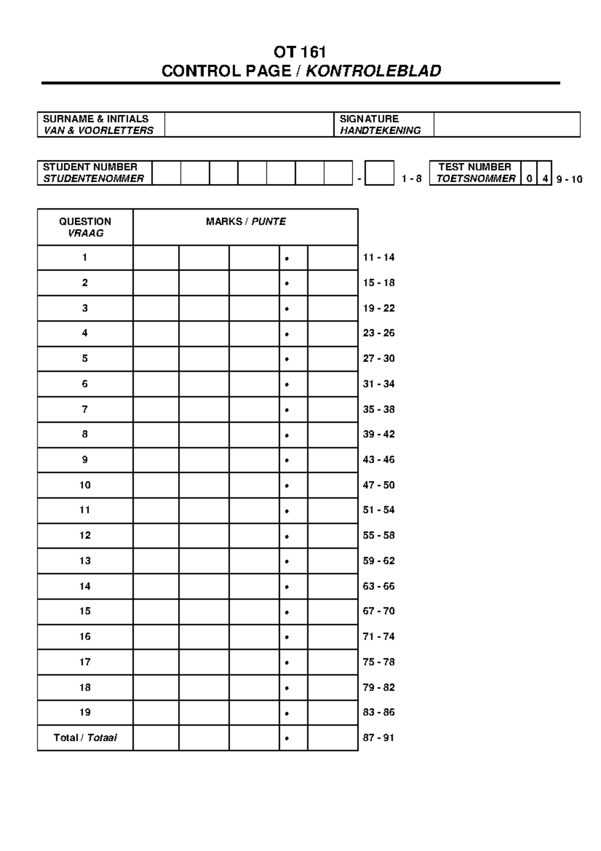 BOT 161 Final Exam Preparation - November 2010 - Studocu