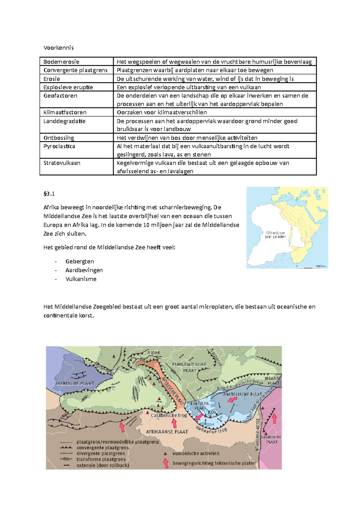Samenvatting H3: Geofactoren en Bodemerosie in het Middellandse ...