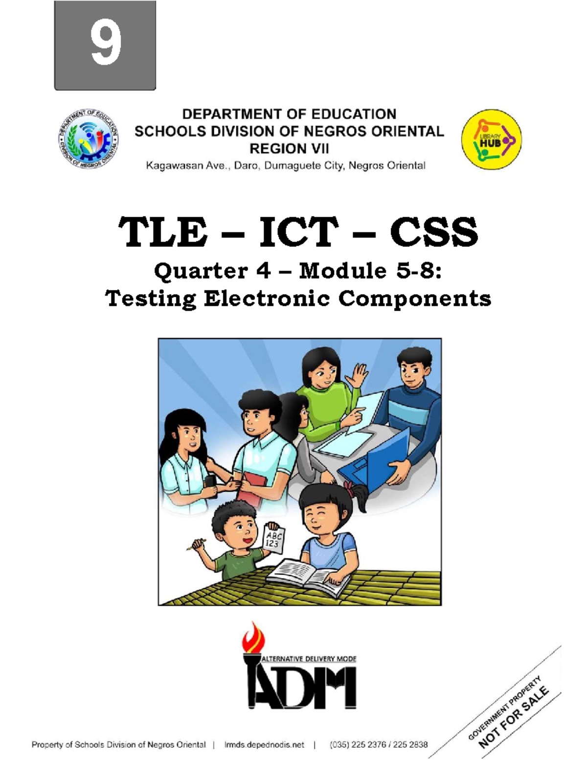 TLE ICT CSS Grade 9 Quarter 4 Module 5-8: Testing Electronic Components ...
