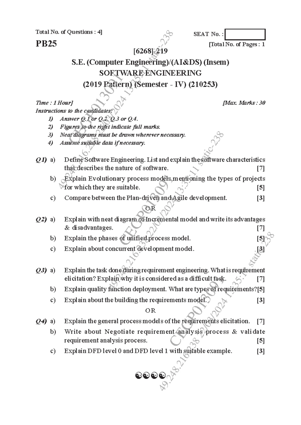 SE 1&2: Comprehensive Overview of Software Engineering Processes - Studocu