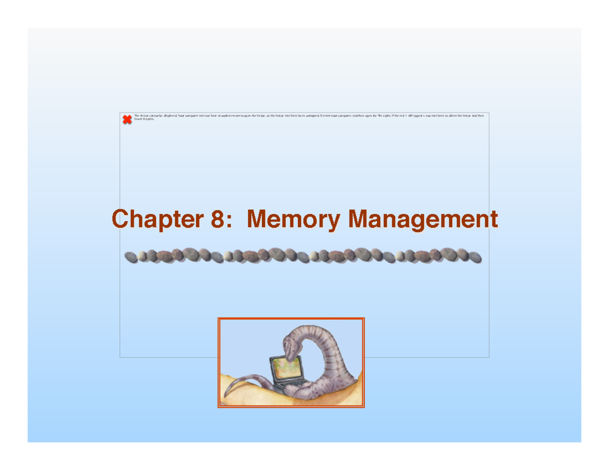 Chapter 8: Memory Management - Concepts and Techniques Overview ...