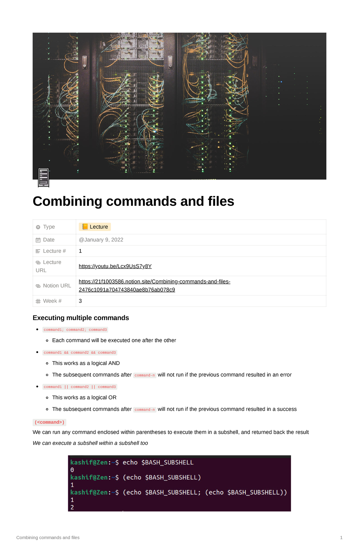 Week 3 - System Commands Lecture Notes (CS101) - Studocu
