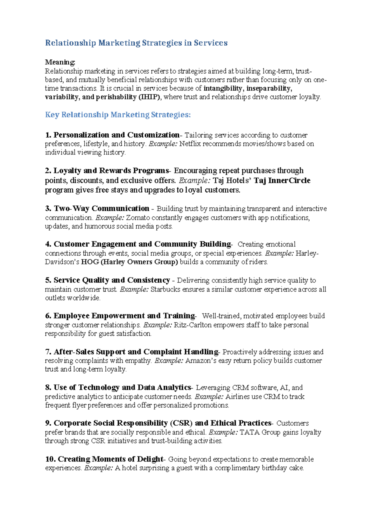 SM Module 4: Relationship Marketing Strategies and Customer Lifetime ...