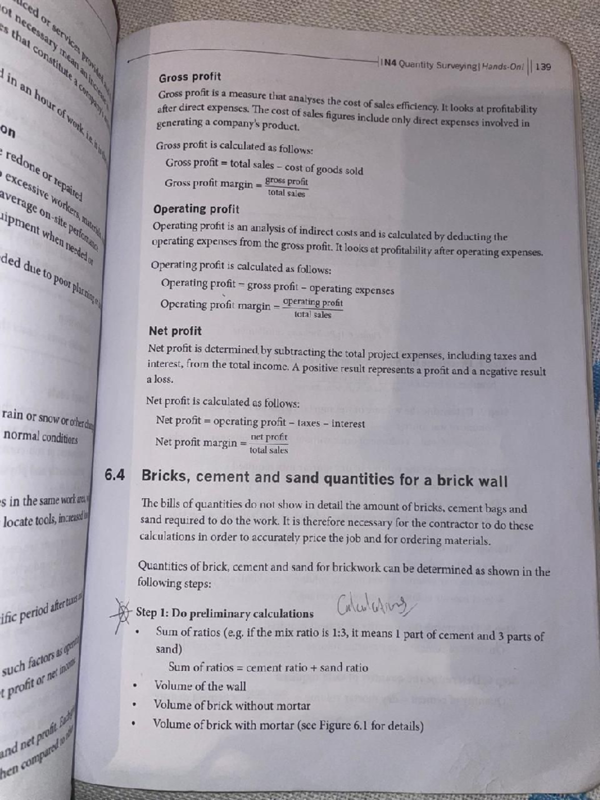 Final Exam Study Guide for I N4 Quantity Surveying I 11 139 - Studocu