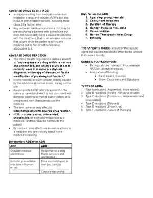 PDIS Topic 5-6: Understanding Medication Errors and Adverse Reactions ...