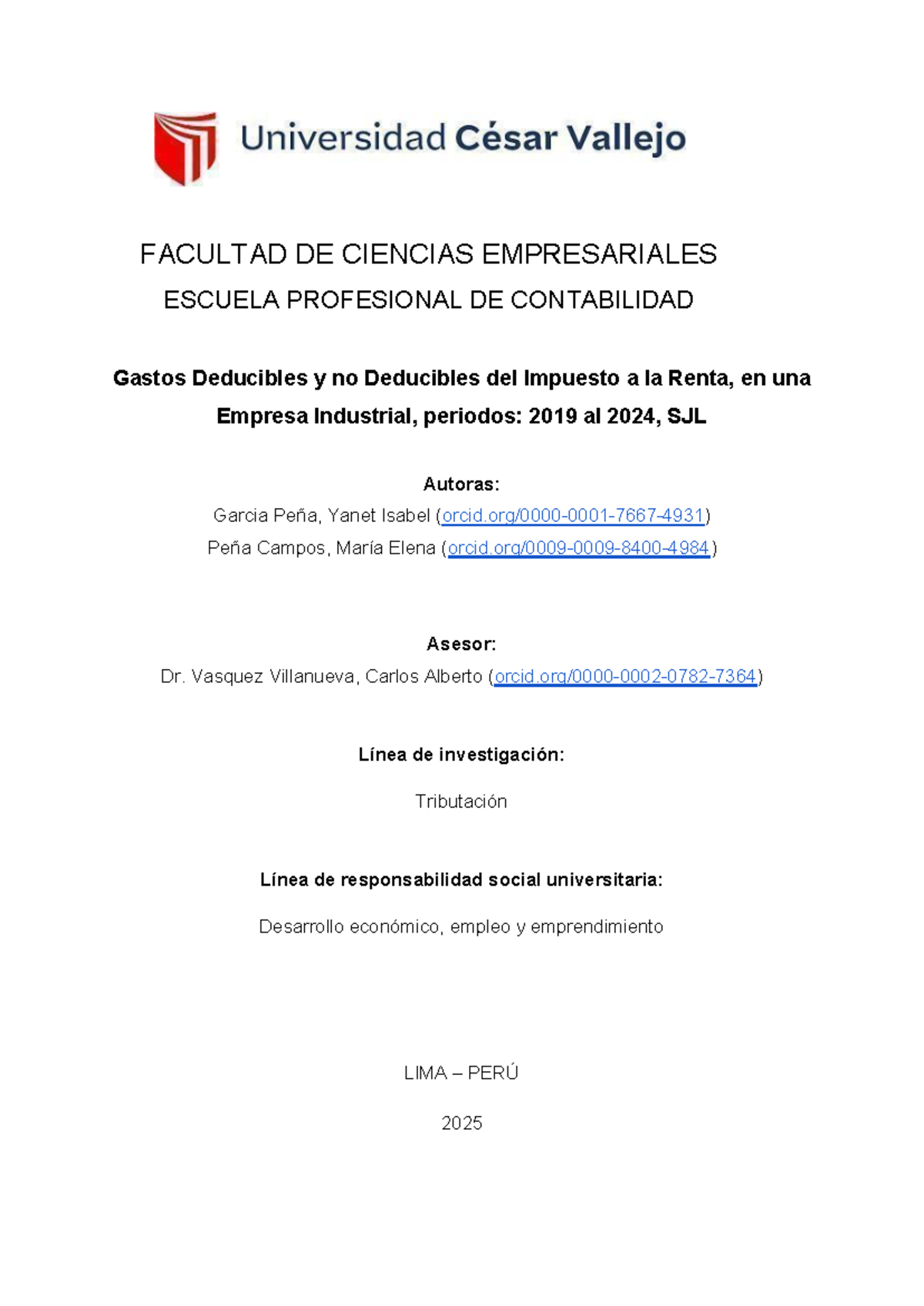 Gastos Deducibles y No Deducibles del Impuesto a la Renta: Análisis ...