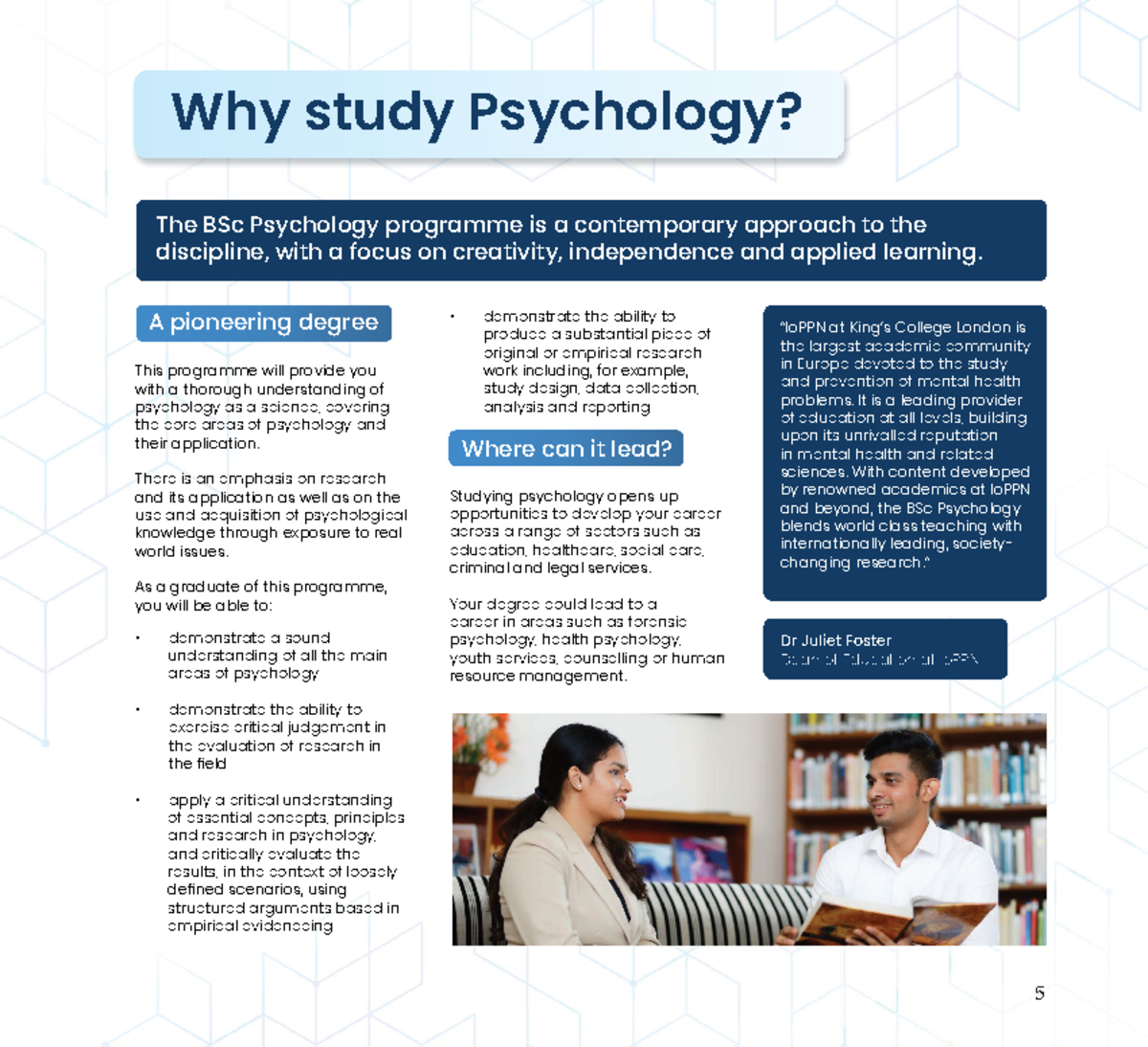 BSc Psychology Programme Overview and Modules - Course Code 579 - Studocu