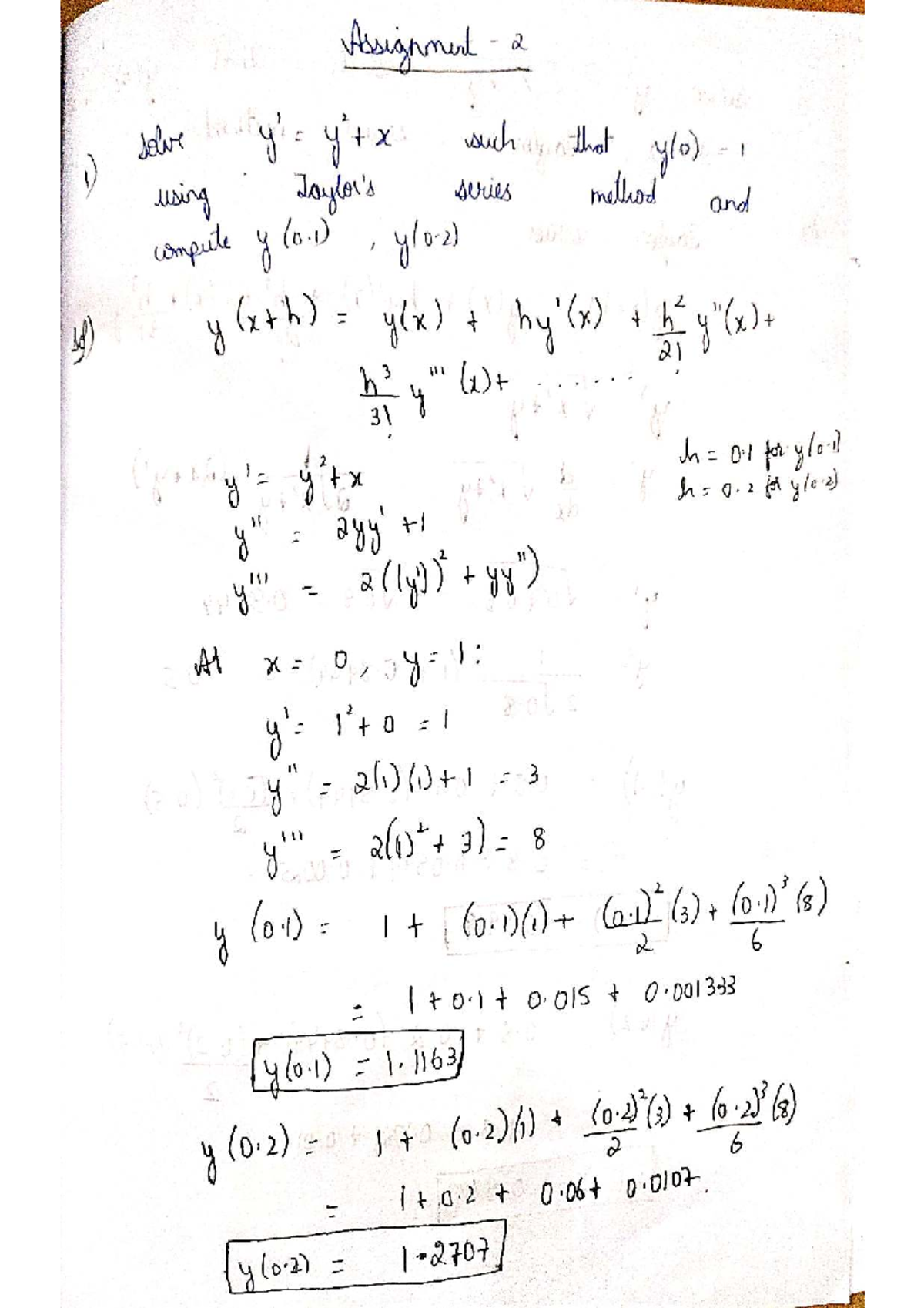 Maths 2nd Assignment Answers: Solutions and Explanations - Studocu
