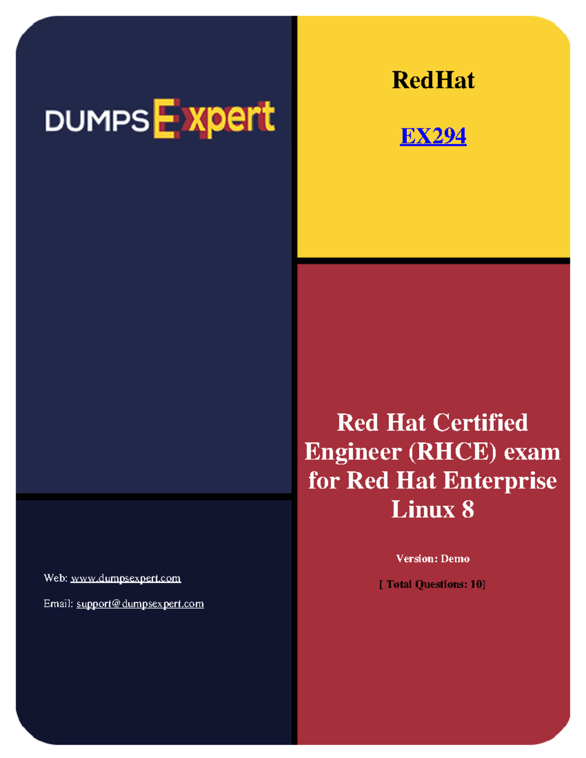Red Hat EX294 - RHCE Exam Study Guide and Practice Questions - Studocu