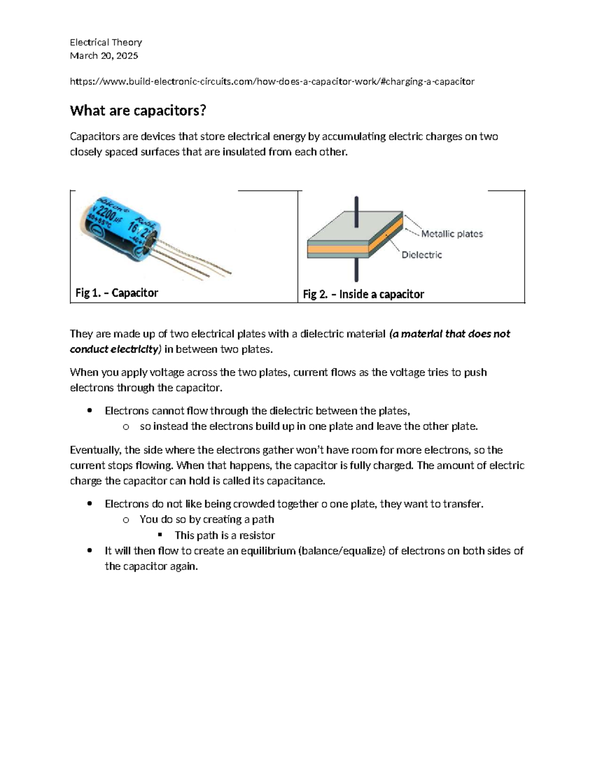 Understanding Capacitors: Basics, Charging, and Circuit Applications ...