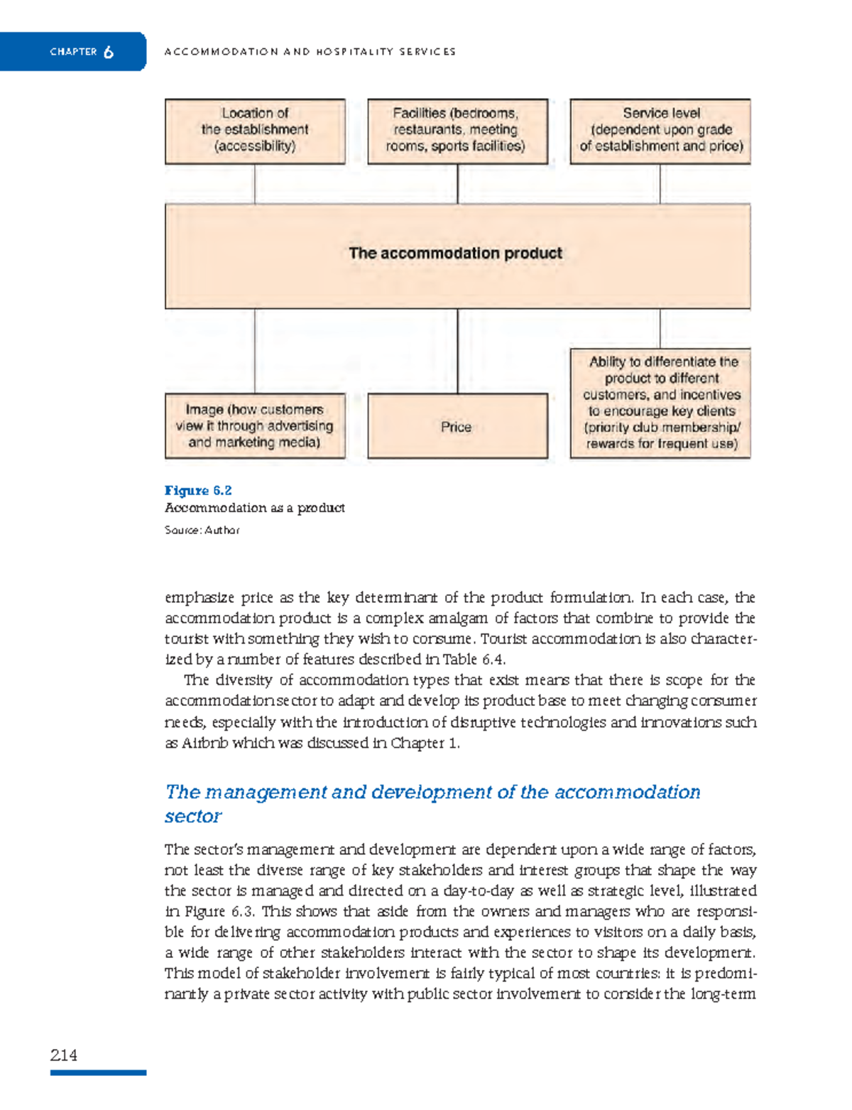 Tourism Management -59 - CHAPTER 6 A C C O M M O D A T I O N A N D H O ...