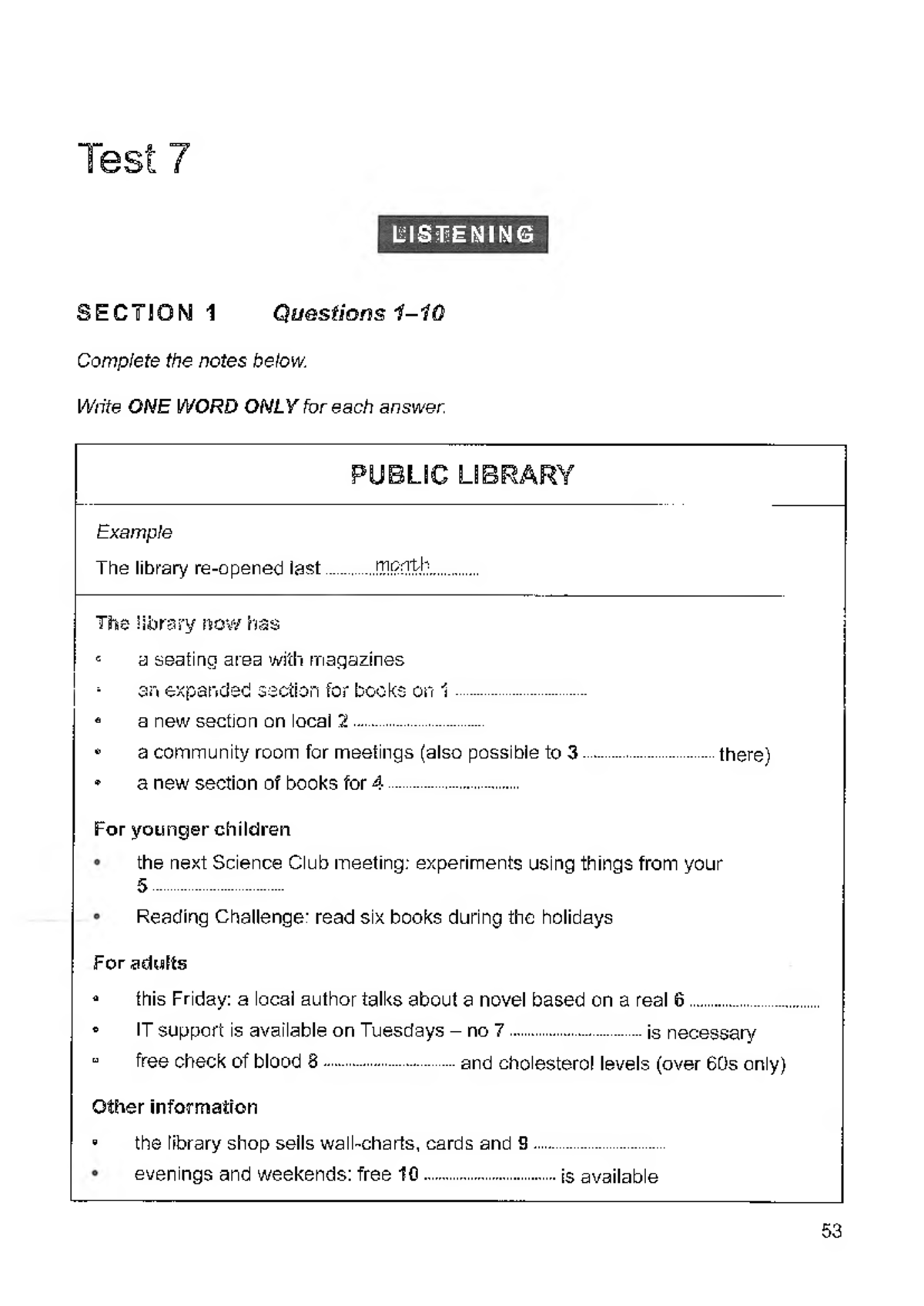 Test 7 Listening & Reading Comprehension Questions and Answers - Studocu