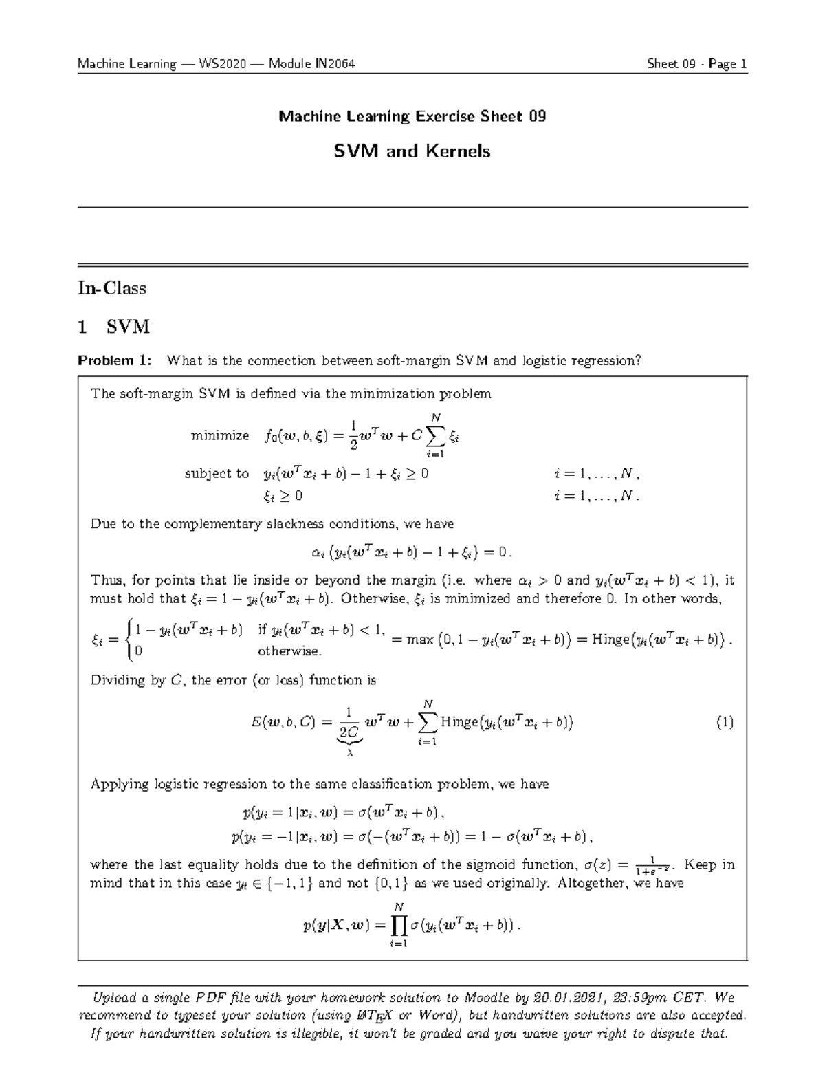 Exercise 05 linear classification - Machine Learning — WS2020 — Module ...