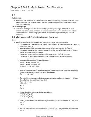 HW 1 - Class Homework - Homework 1 Set Theory Let A be the set {x, y, z ...