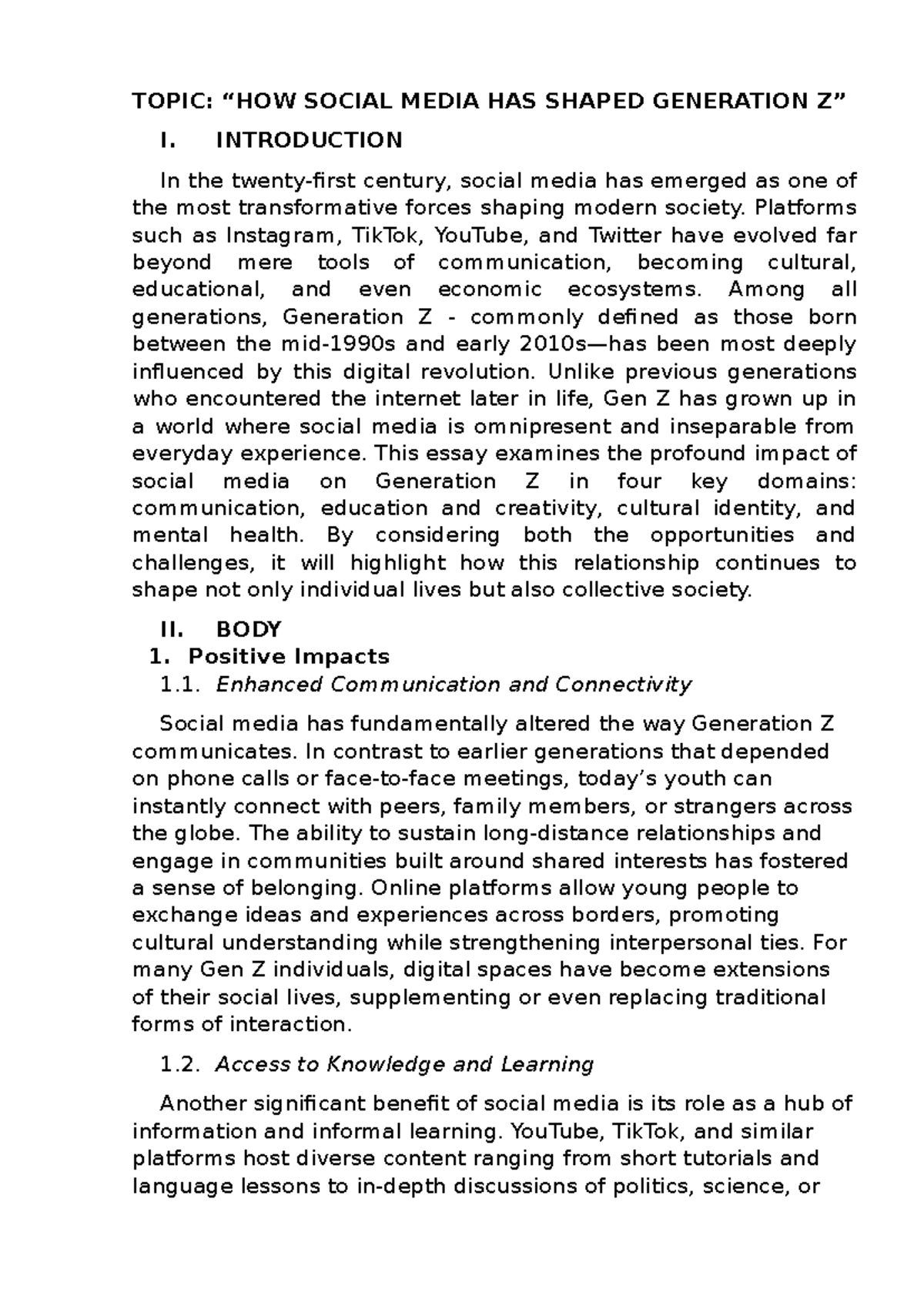 How Social Media Influences Generation Z: A Comprehensive Analysis ...