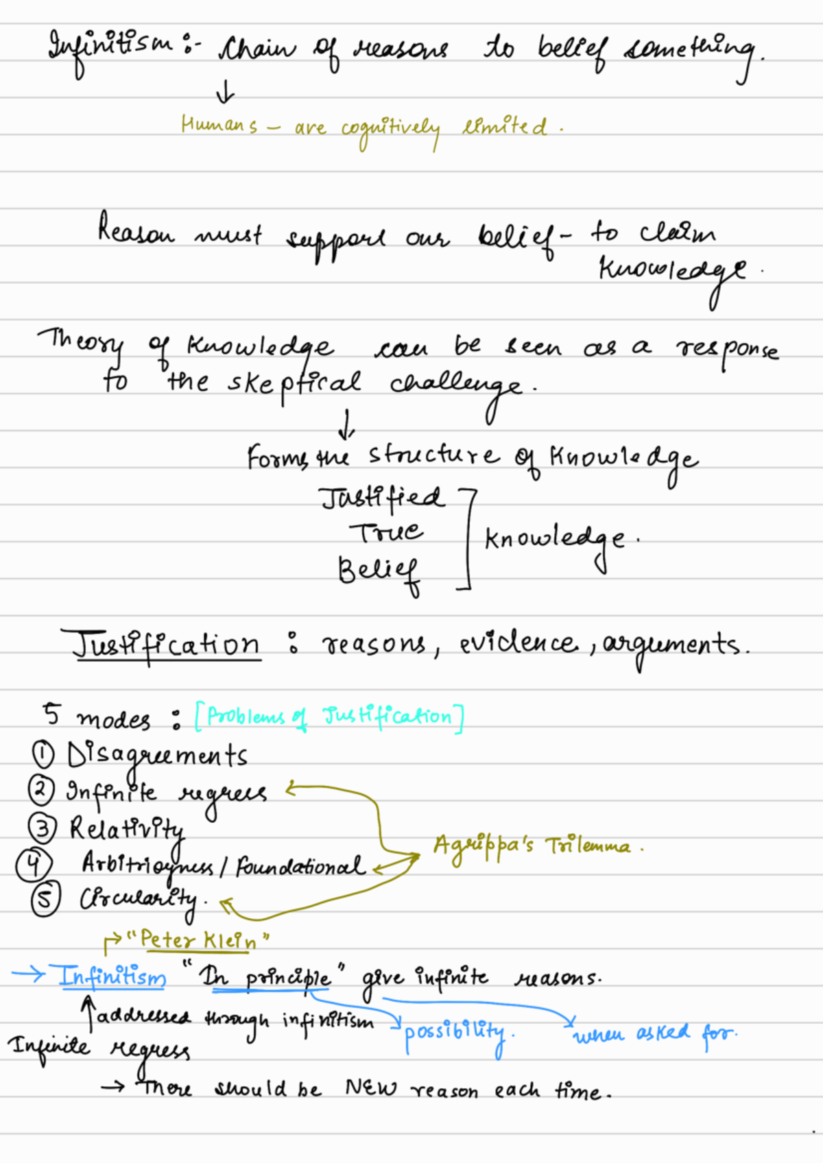 Epistemology Lecture Notes - 6th Sem (260211) - Studocu