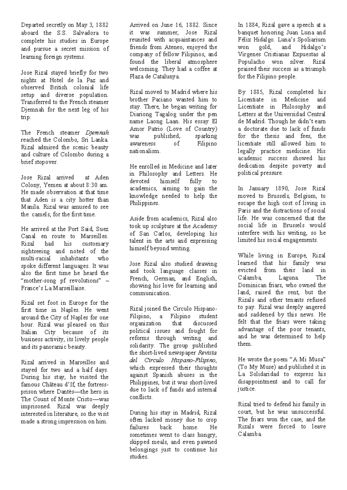 PI 100 Lecture Notes: Understanding the Rizal Law and Its Context - Studocu