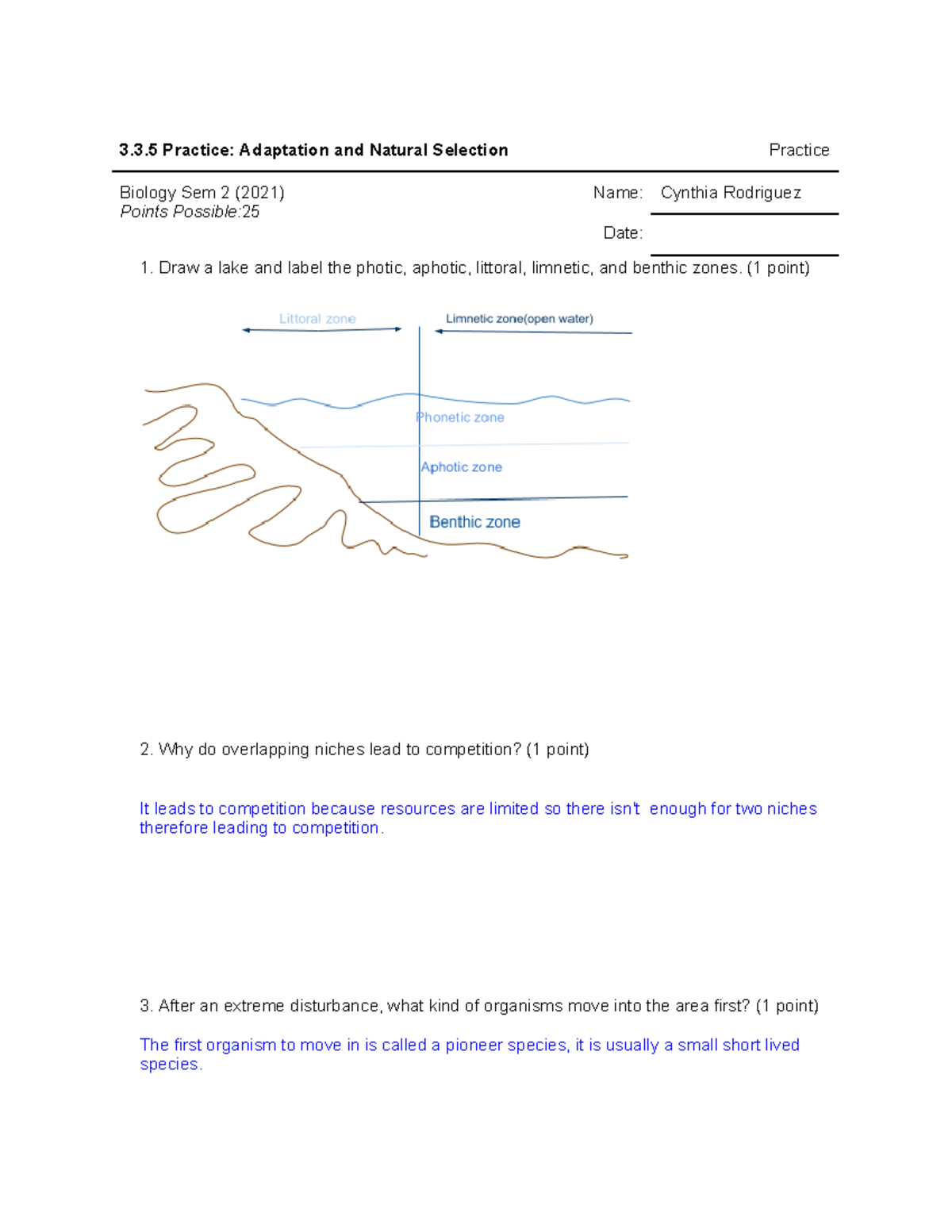3.3.5 Practice: Understanding Adaptation & Natural Selection in Biology ...