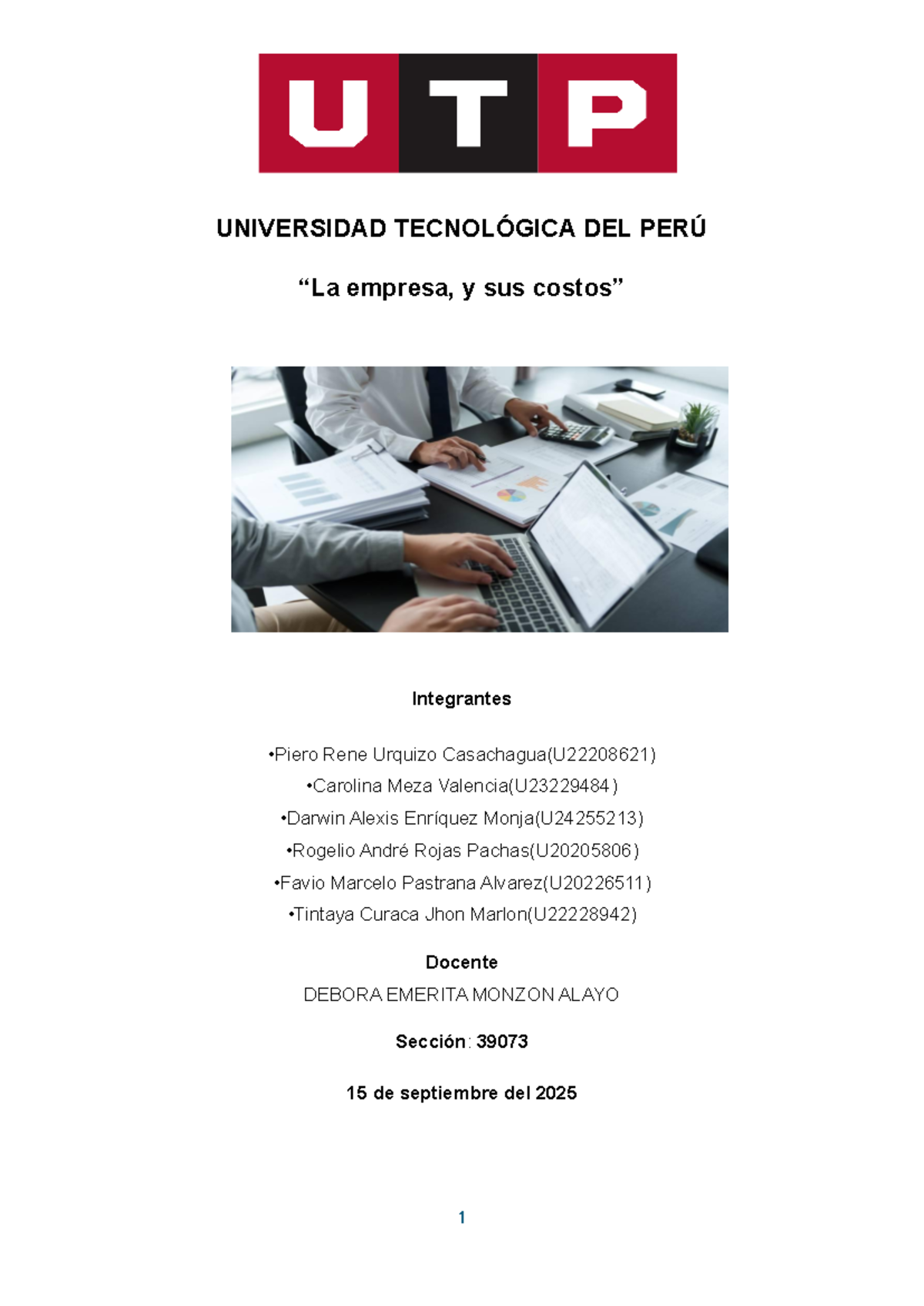 TA1: Costos y Presupuestos en Empresas Comerciales, Industriales y de ...