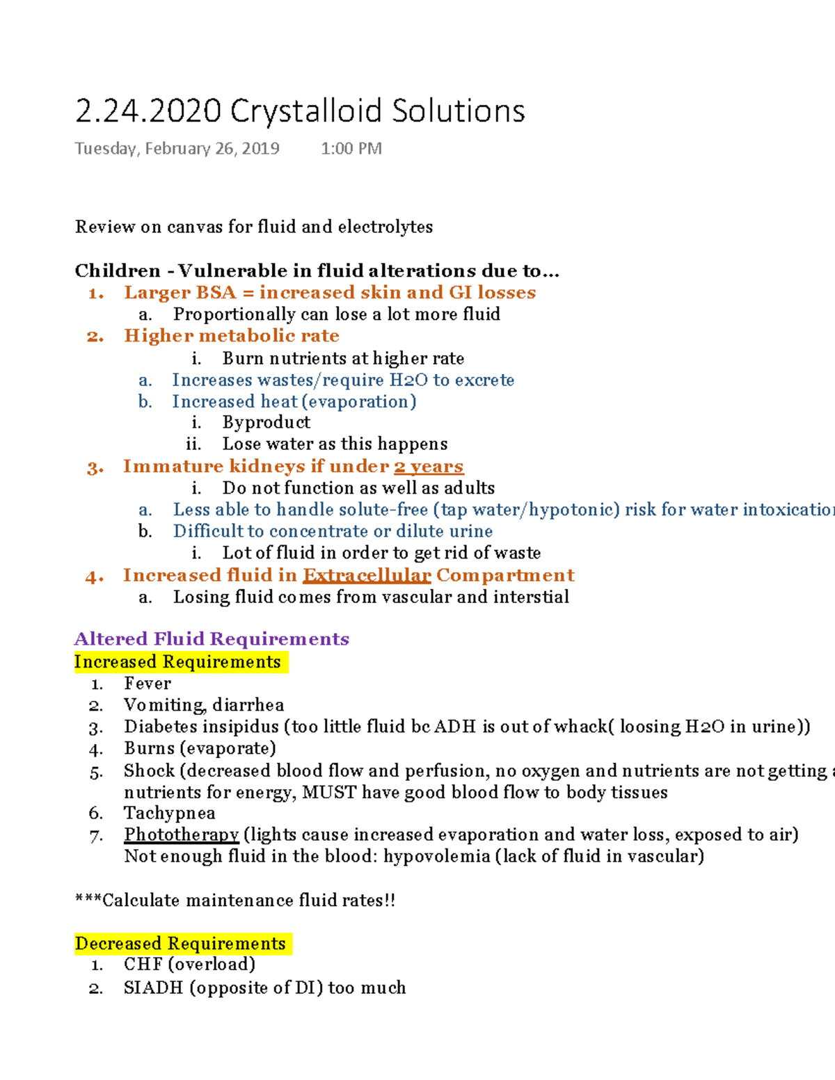 2.24.2020 Crystalloid Solutions - Review on canvas for fluid and ...
