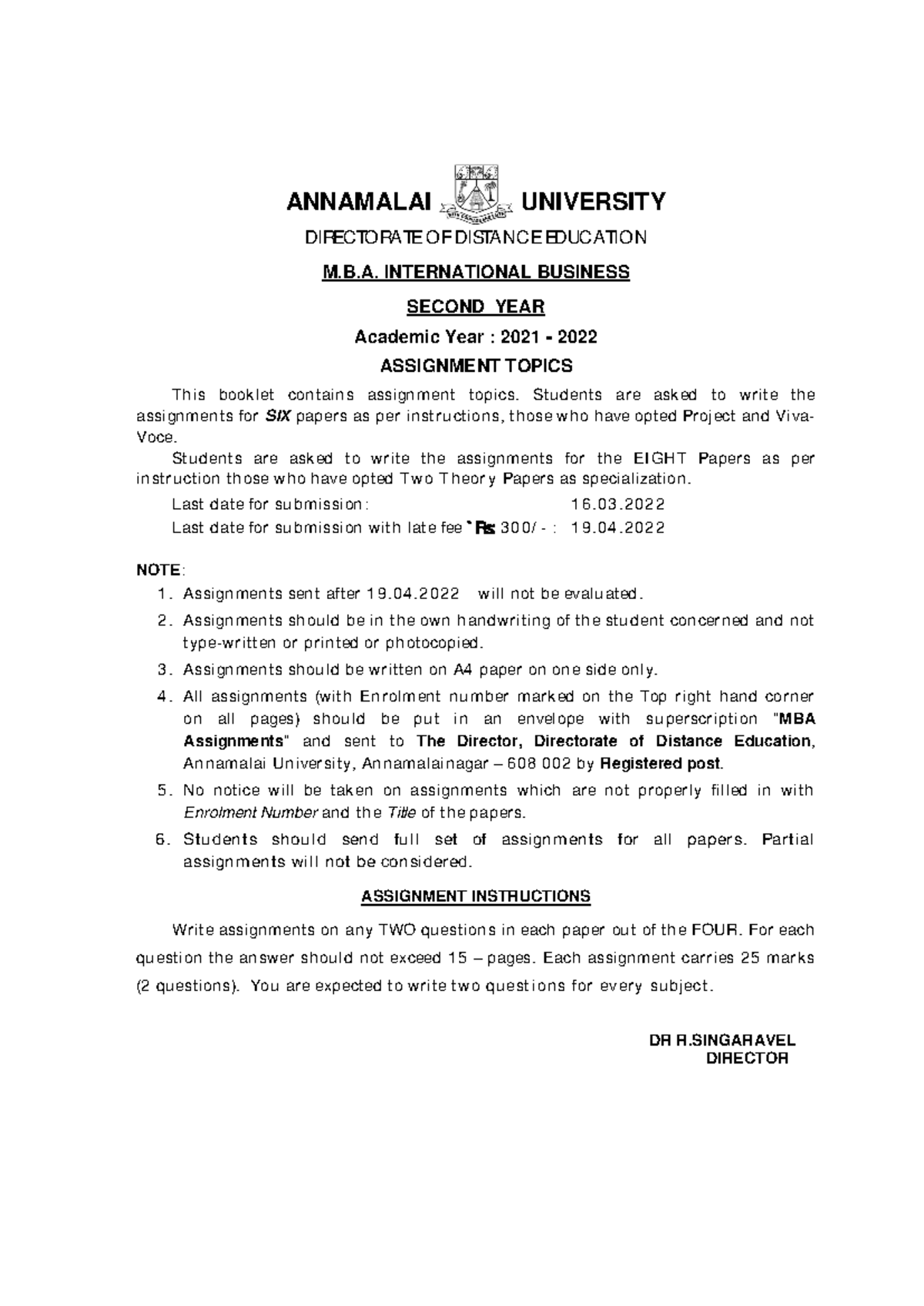 MBA IB 2nd Year Assignment Topics - Academic Year 2021-2022 - Studocu