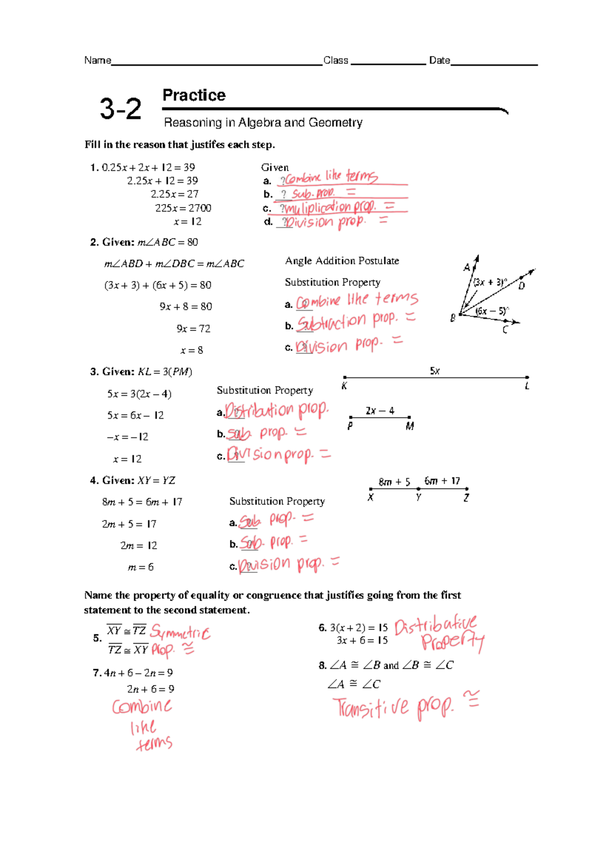 Unit+3-2+HW - 3.2 homework - Name Class Date 3- Practice Fill in the ...