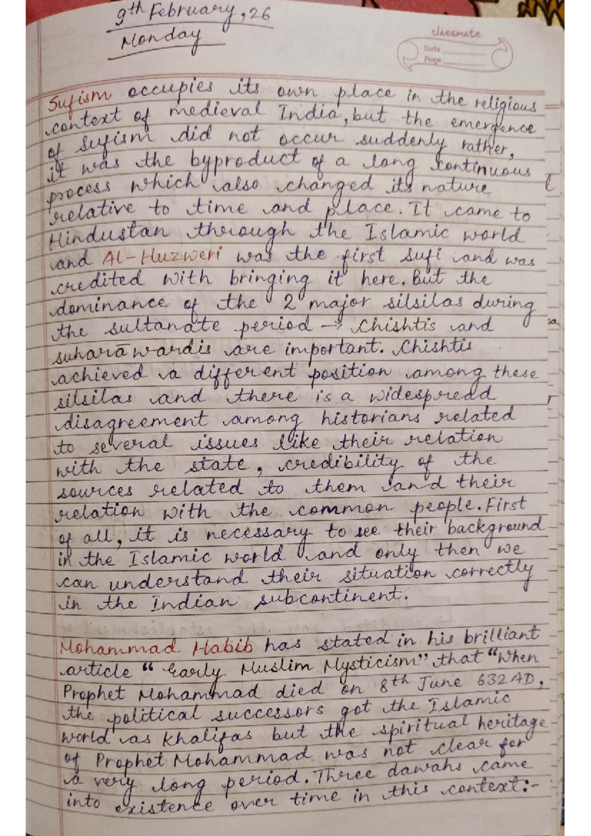 Sufism Notes: A Comprehensive Study Guide for AOA 1 - Studocu