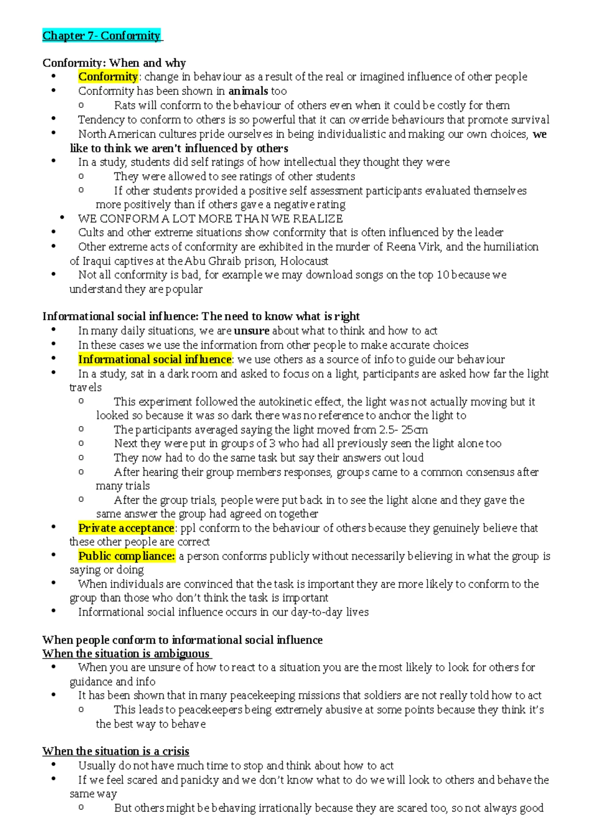 AGGRESSION: INTRO TO SOCIAL PSYCHOLOGY LECTURE NOTES - Studocu