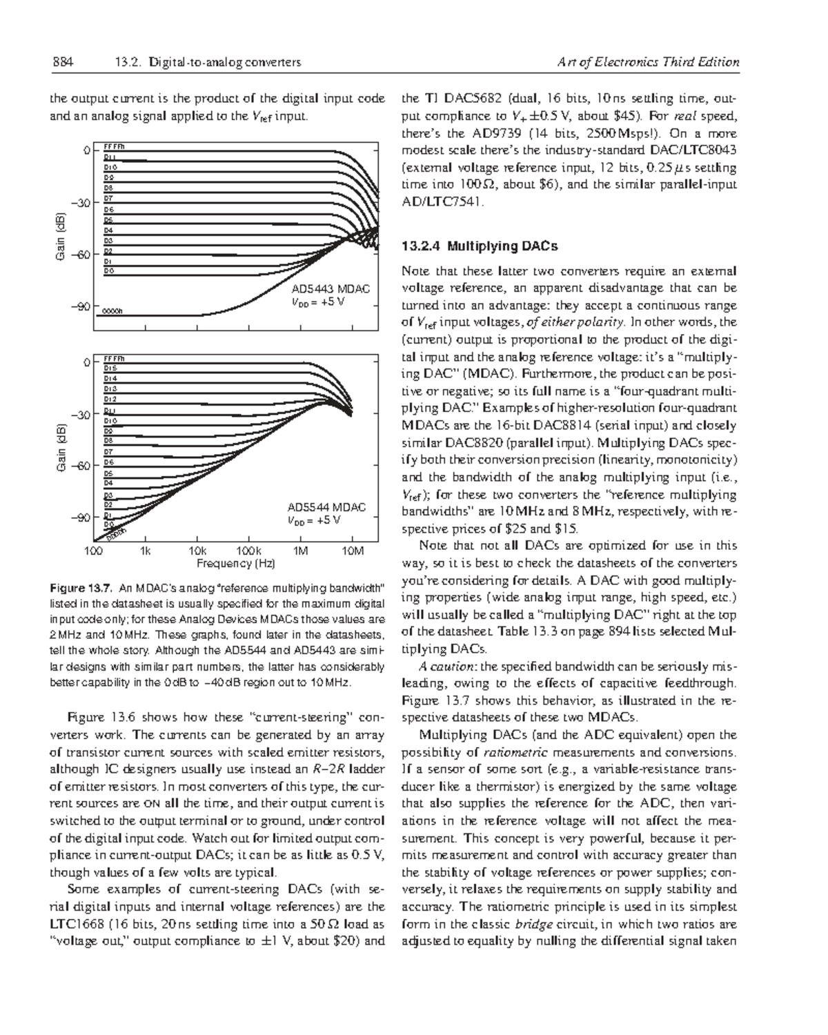 884 Art of Electronics 3rd Ed. Ch. 13.2: Multiplying DACs - Studocu