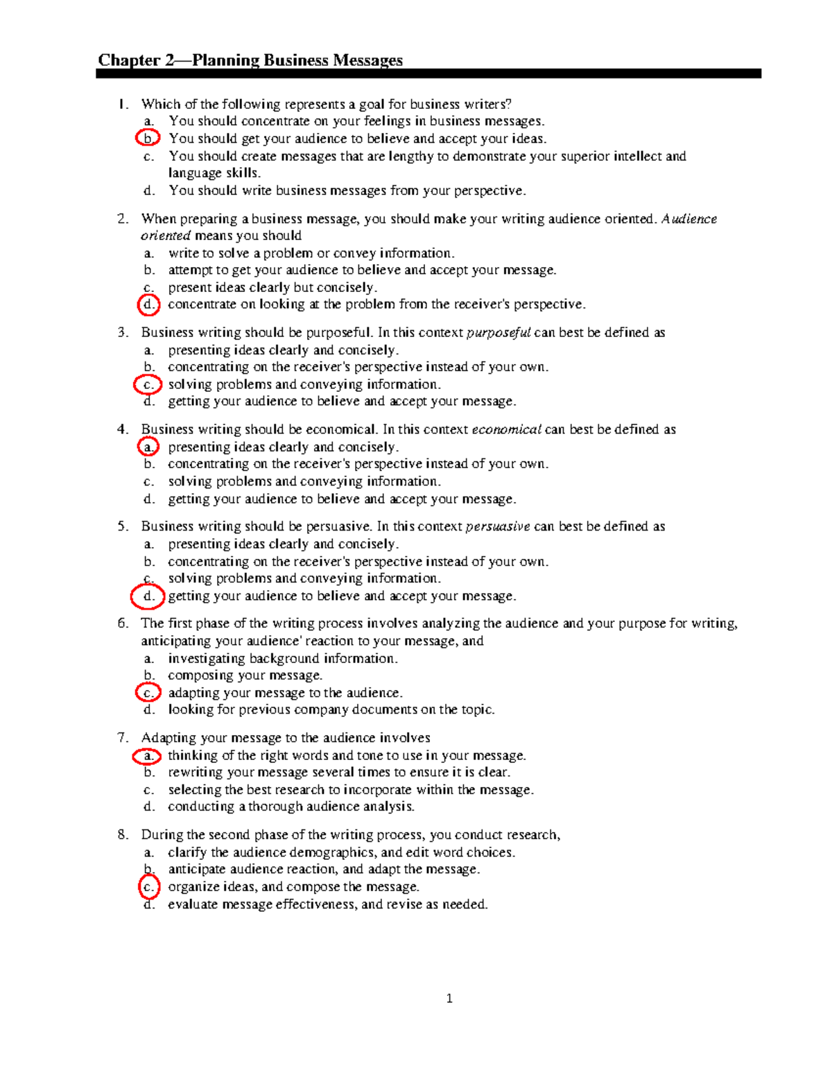 Chapter 2 - Business Writing Strategies for Effective Communication ...