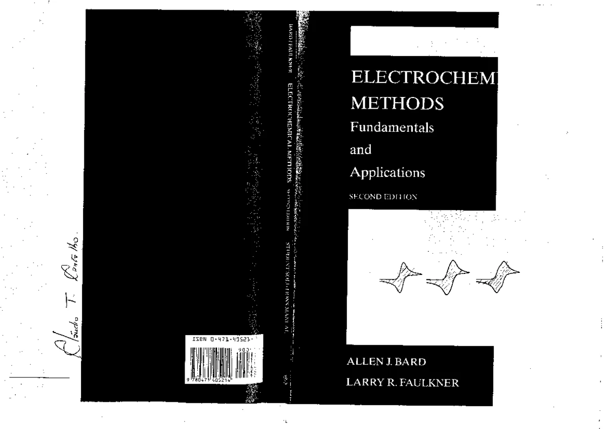 Student Solutions Manual Electrochemical Methods by Allen J. Bard and Larry R. Faulkner and ...