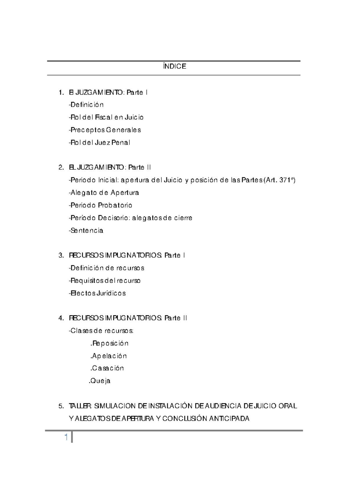 El Juzgamiento y Recursos Impugnatorios en el Proceso Penal - Cód. NCPP ...