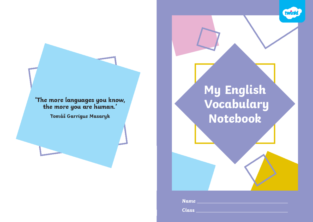 T-E-2551749 ESL Vocabulary Notebook - Version 2 Guide - Studocu