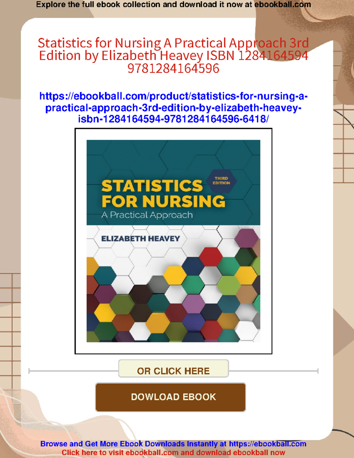 Statistics for Nursing: A Practical Approach, 3rd Edition Overview ...